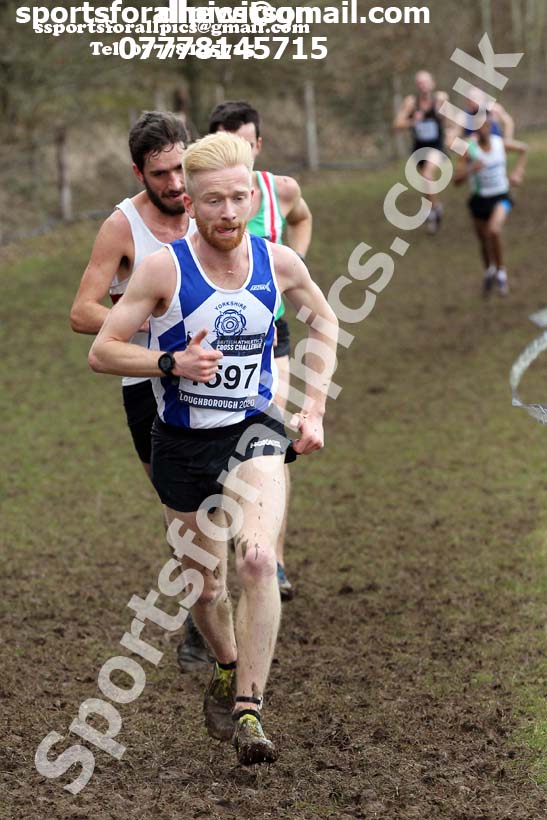 Senior men, 2020 British Athletics Inter Counties Cross Country Champs., Prestwold Hall, Loughborough. Photo: David T. Hewitson/Sports for All Pics